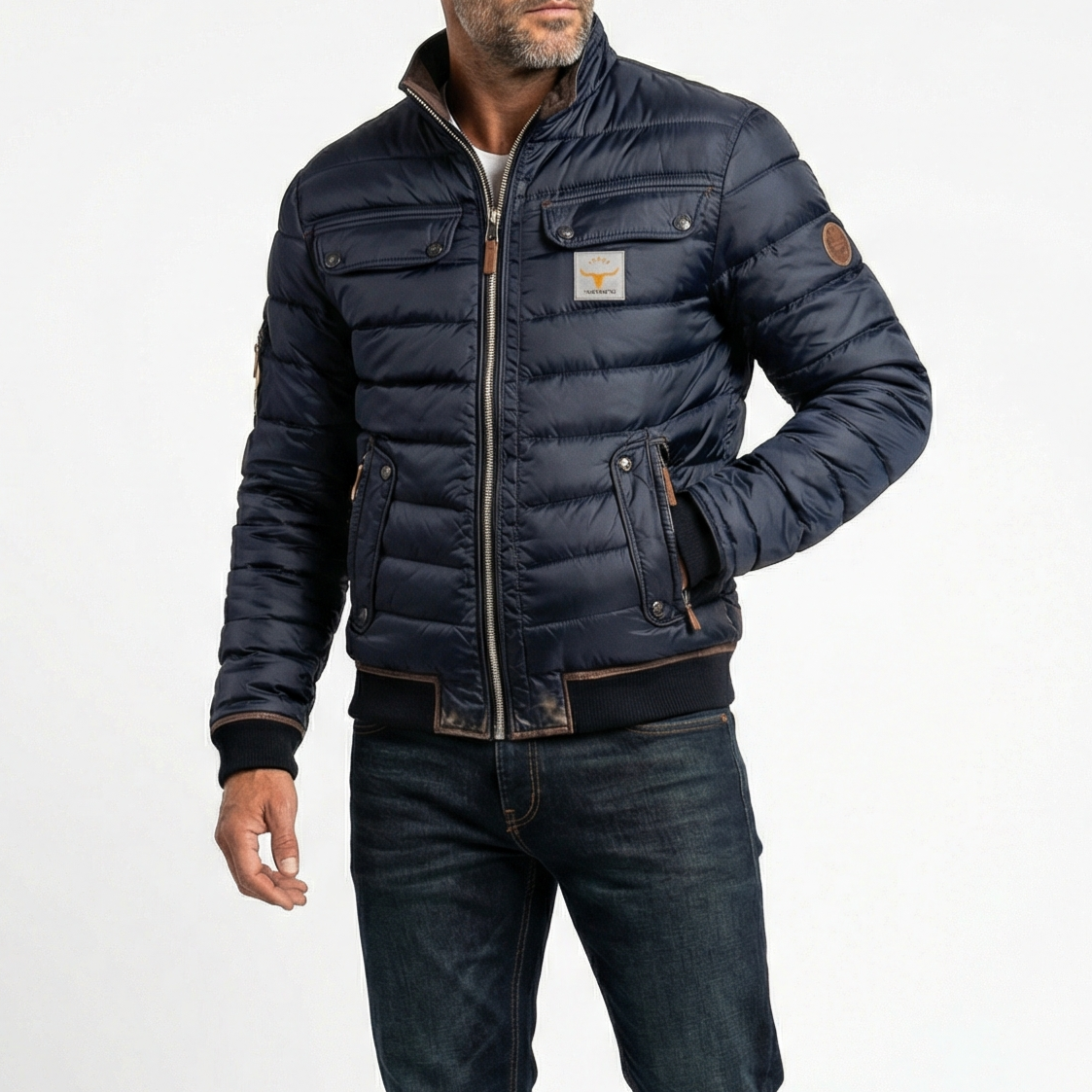 Valentin | Veste mi-saison à col contrasté
