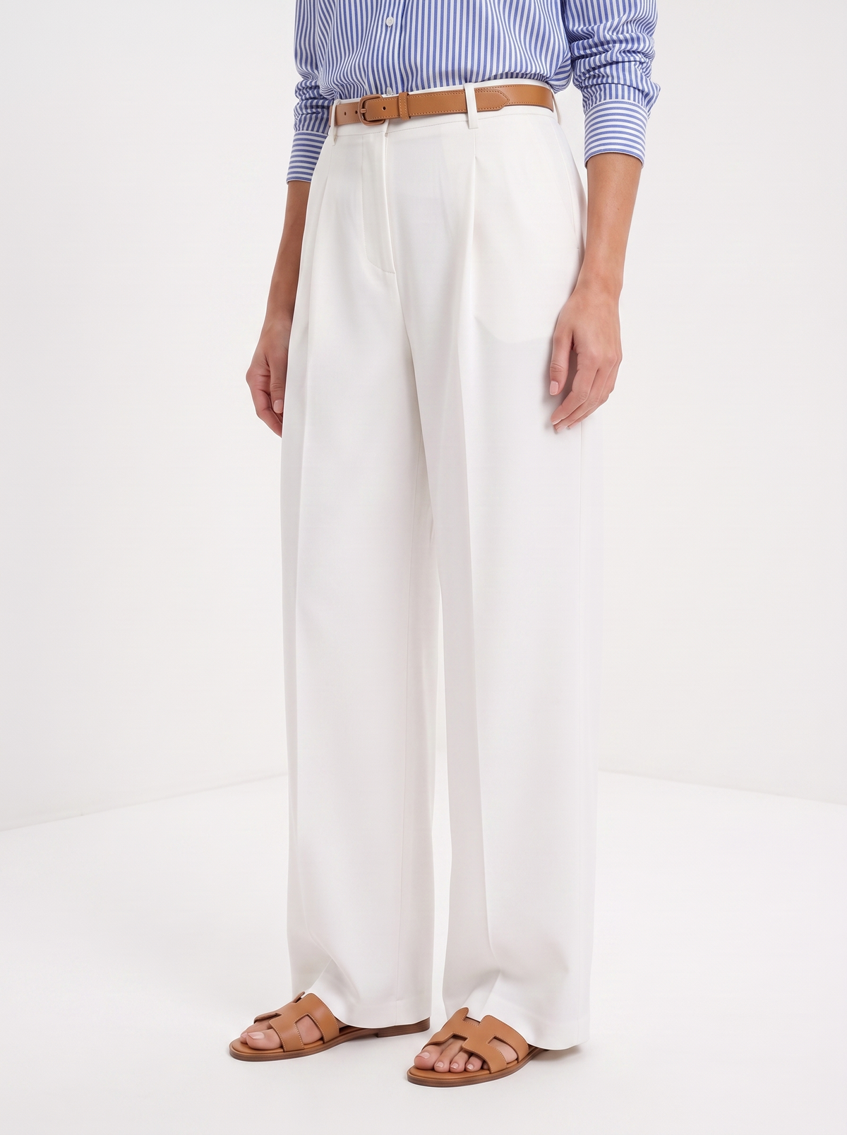 Guillemette | Pantalon large ceinturé