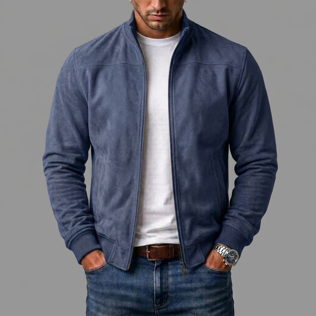 Olivier | Veste bomber en daim