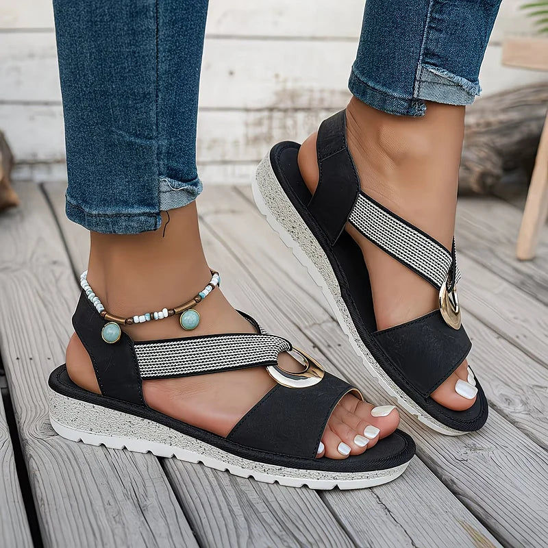 ALMARA™ | Sandales à boucle métallique