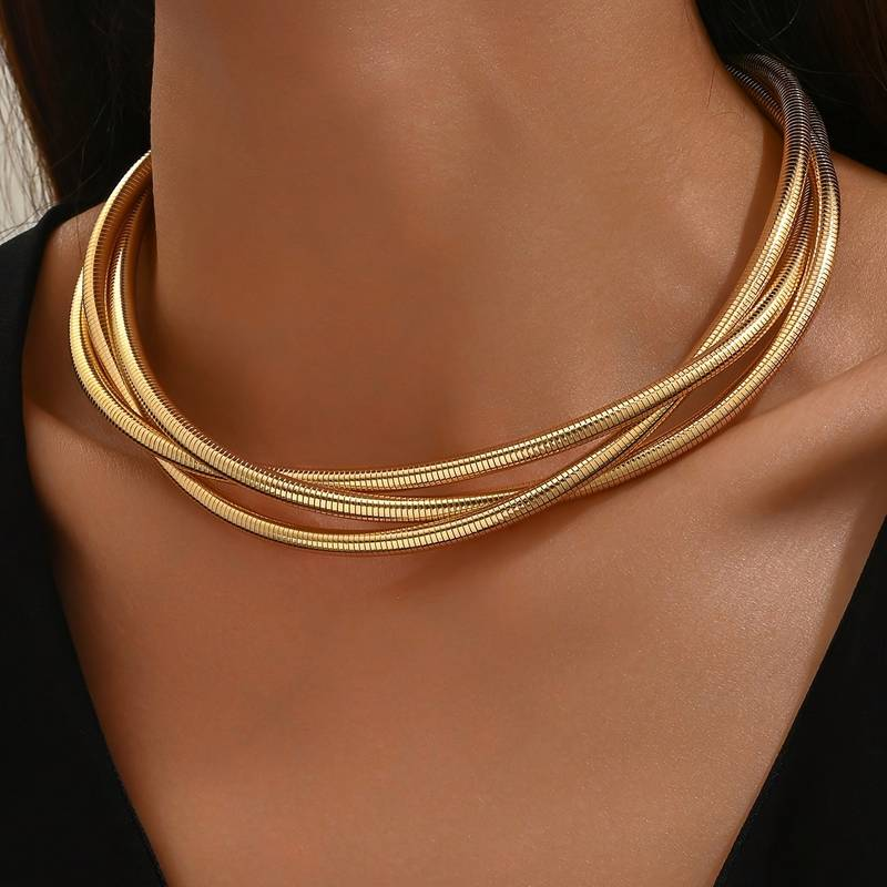 Camila | Collier en Or Vintage à Couches