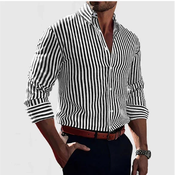 Julien | Chemise à rayures marquées pour homme