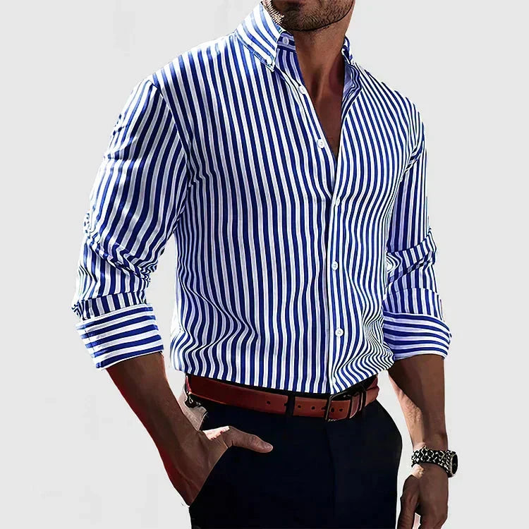Julien | Chemise à rayures marquées pour homme