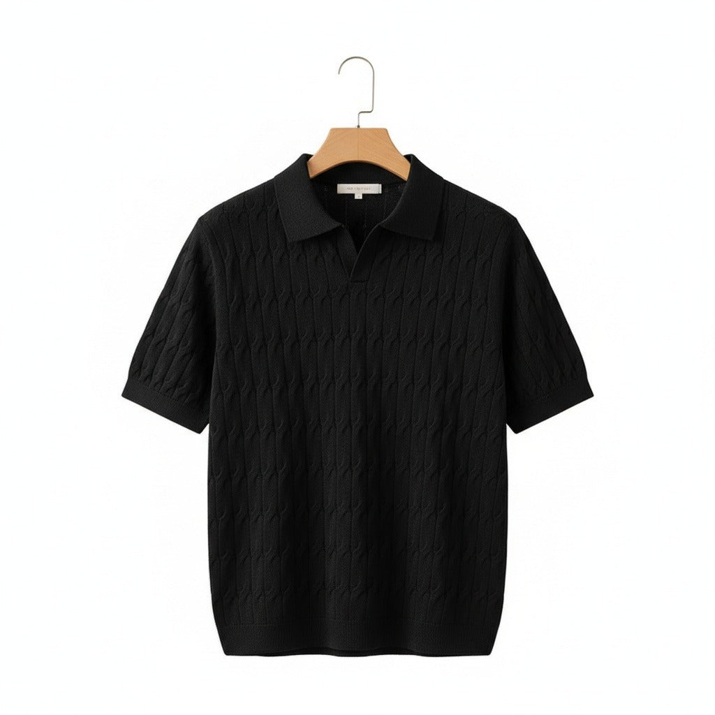 Fabien | Polo en jacquard de coton