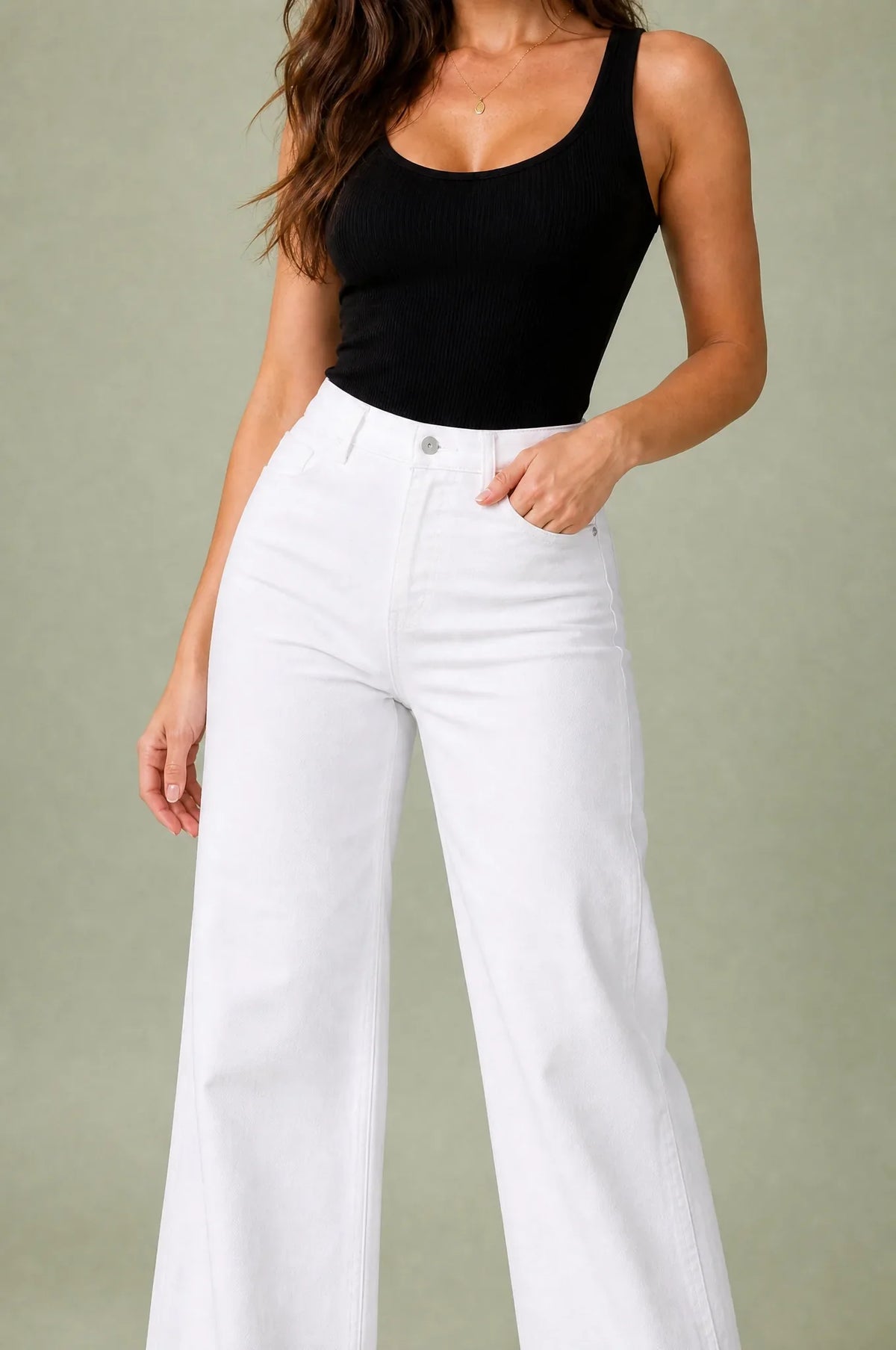 Henriette | Jean large taille mi-haute