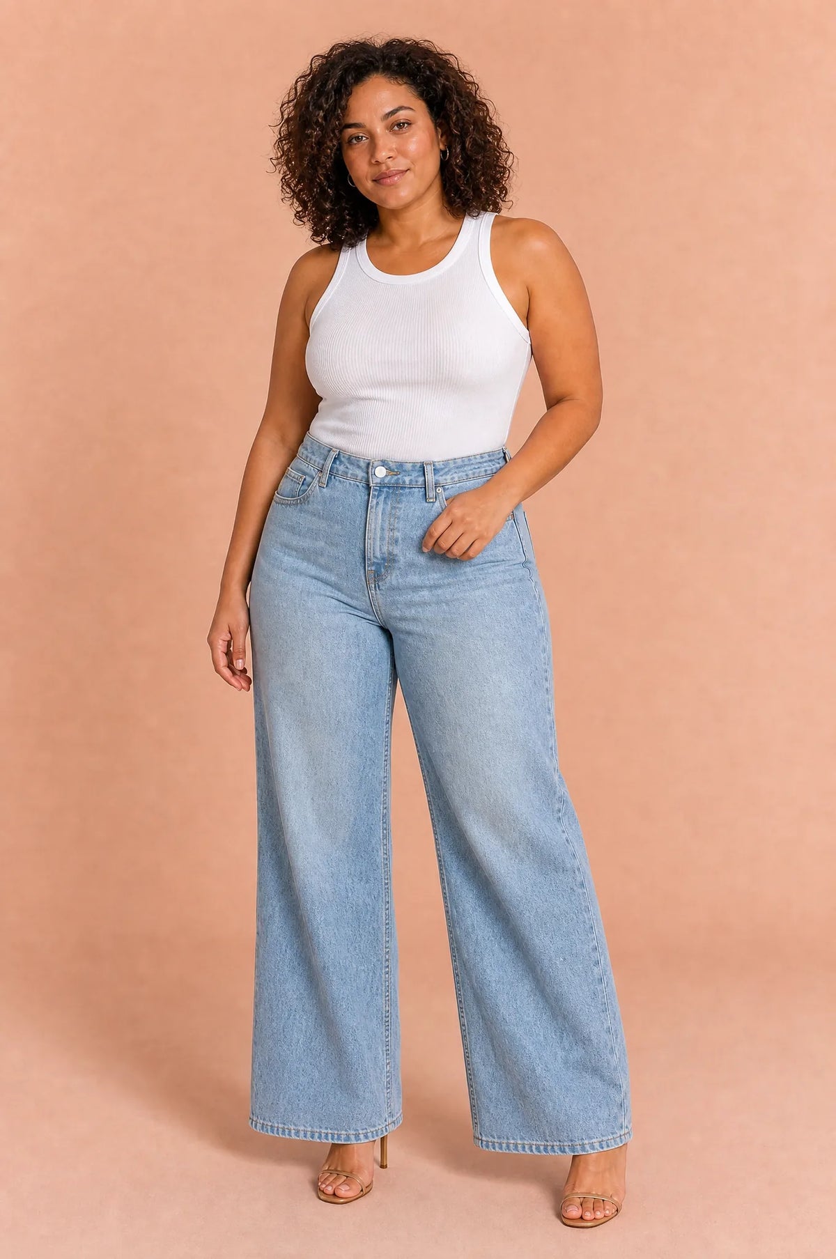 Hermance | Jean taille haute coupe ample