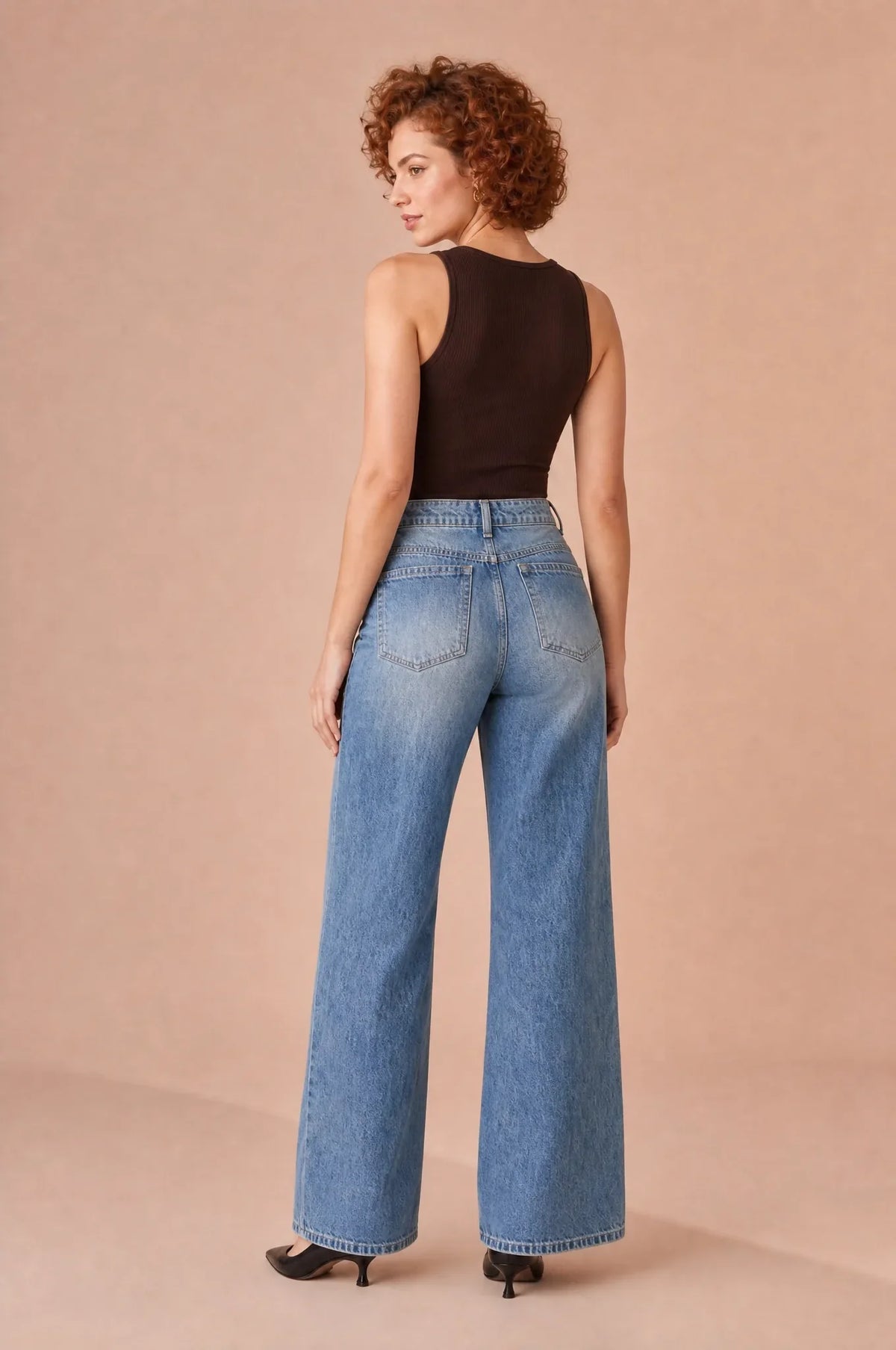 Iris | Jean ample jambe droite