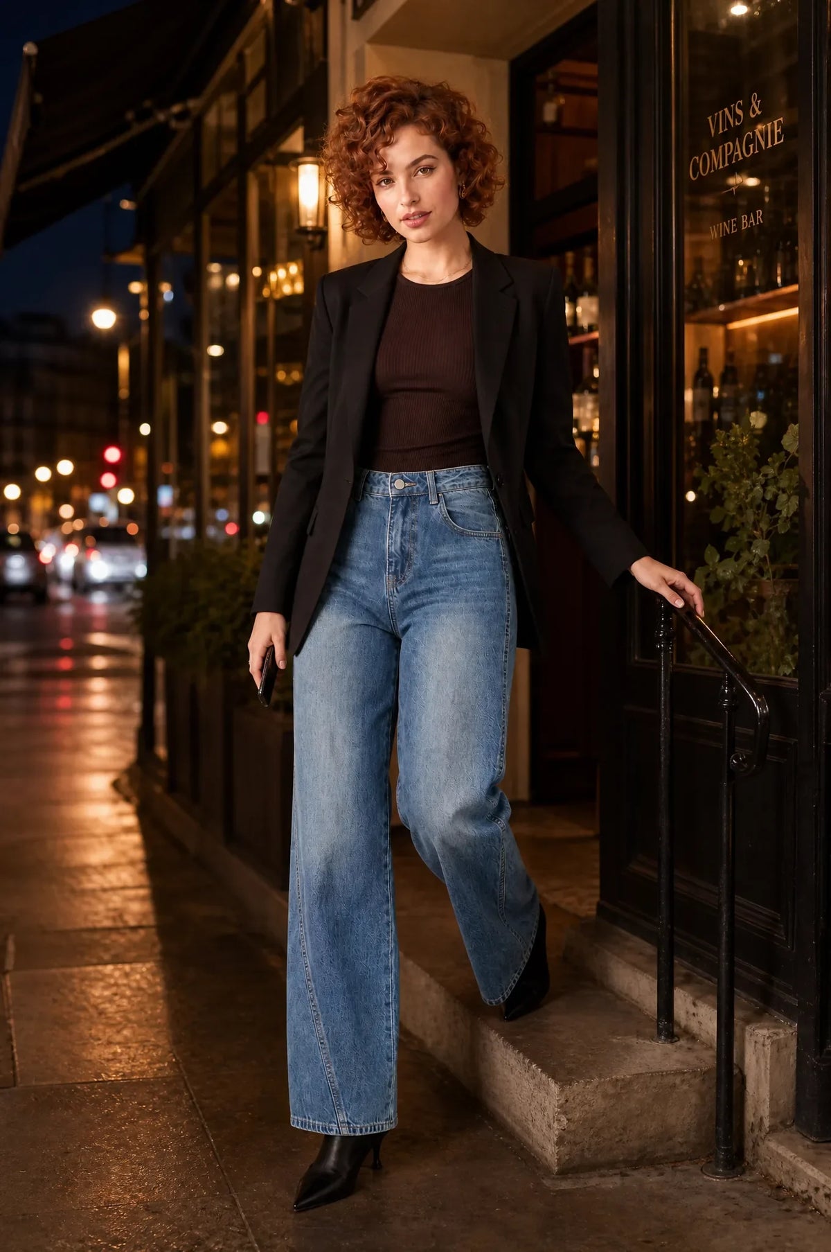 Iris | Jean ample jambe droite