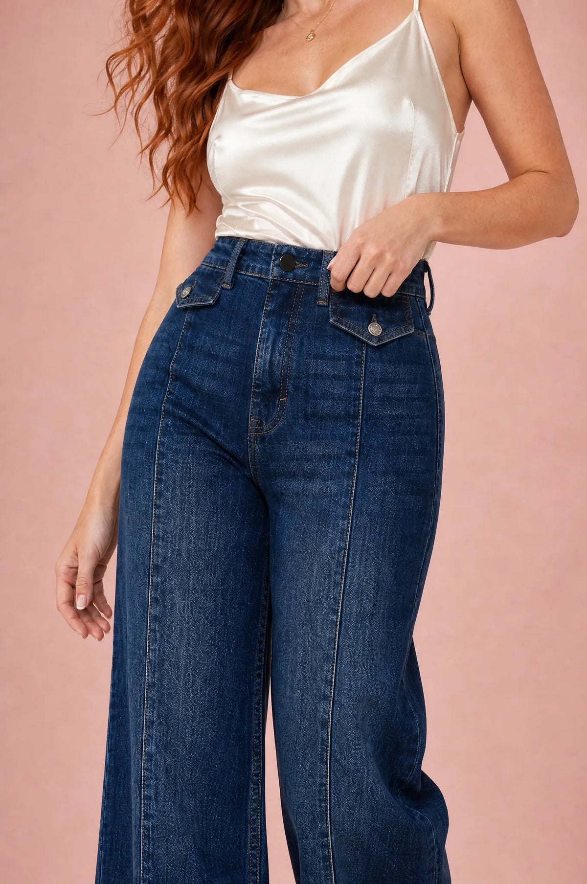 Isaure | Jean taille haute coupe large