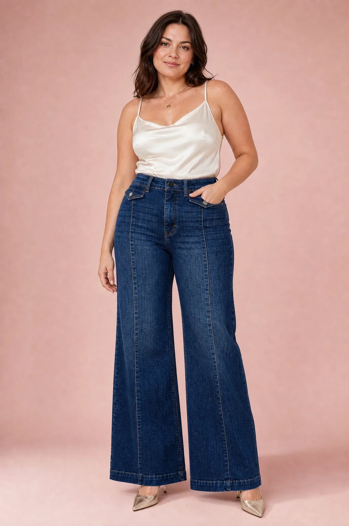 Isaure | Jean taille haute coupe large