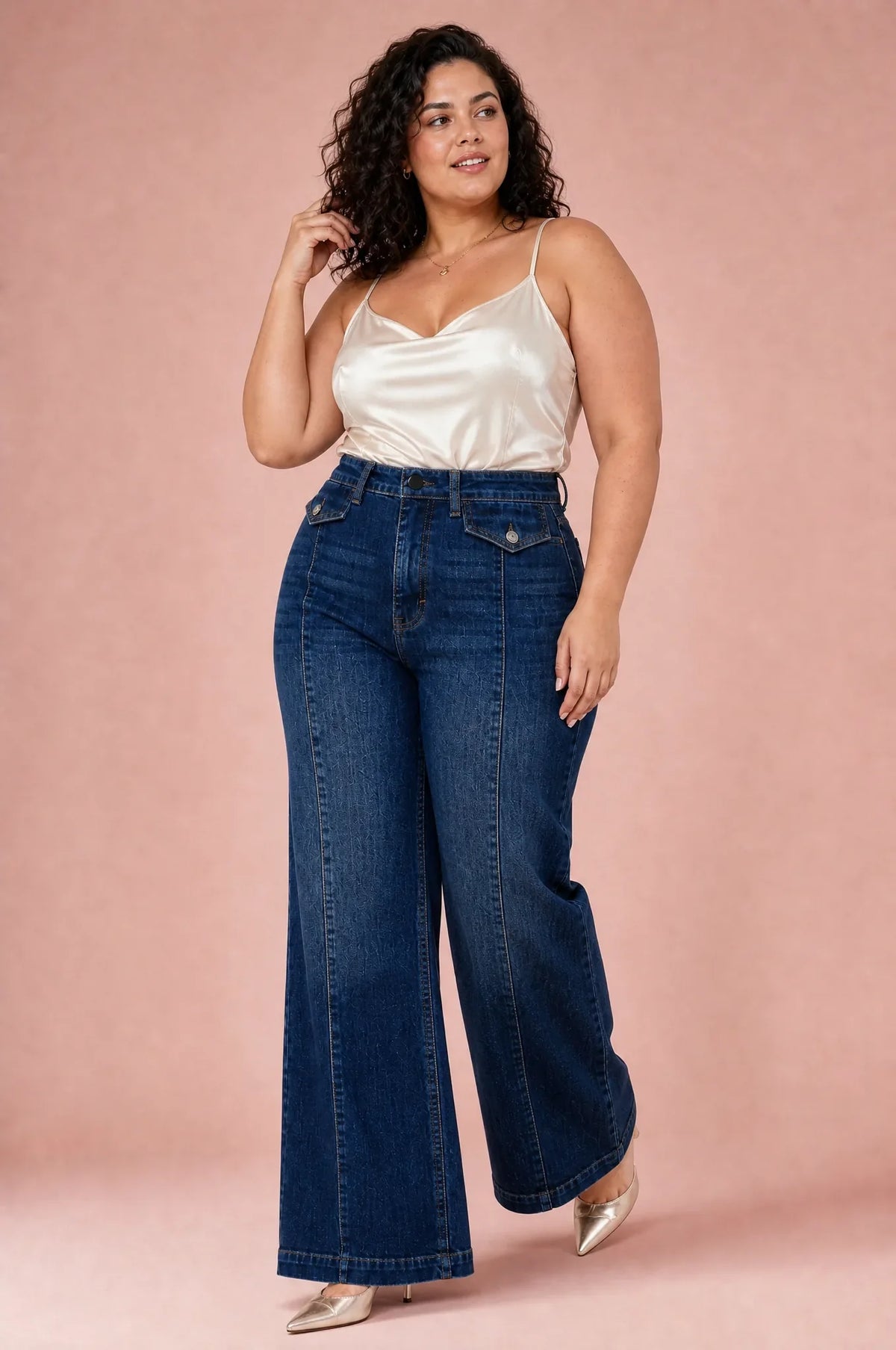 Isaure | Jean taille haute coupe large