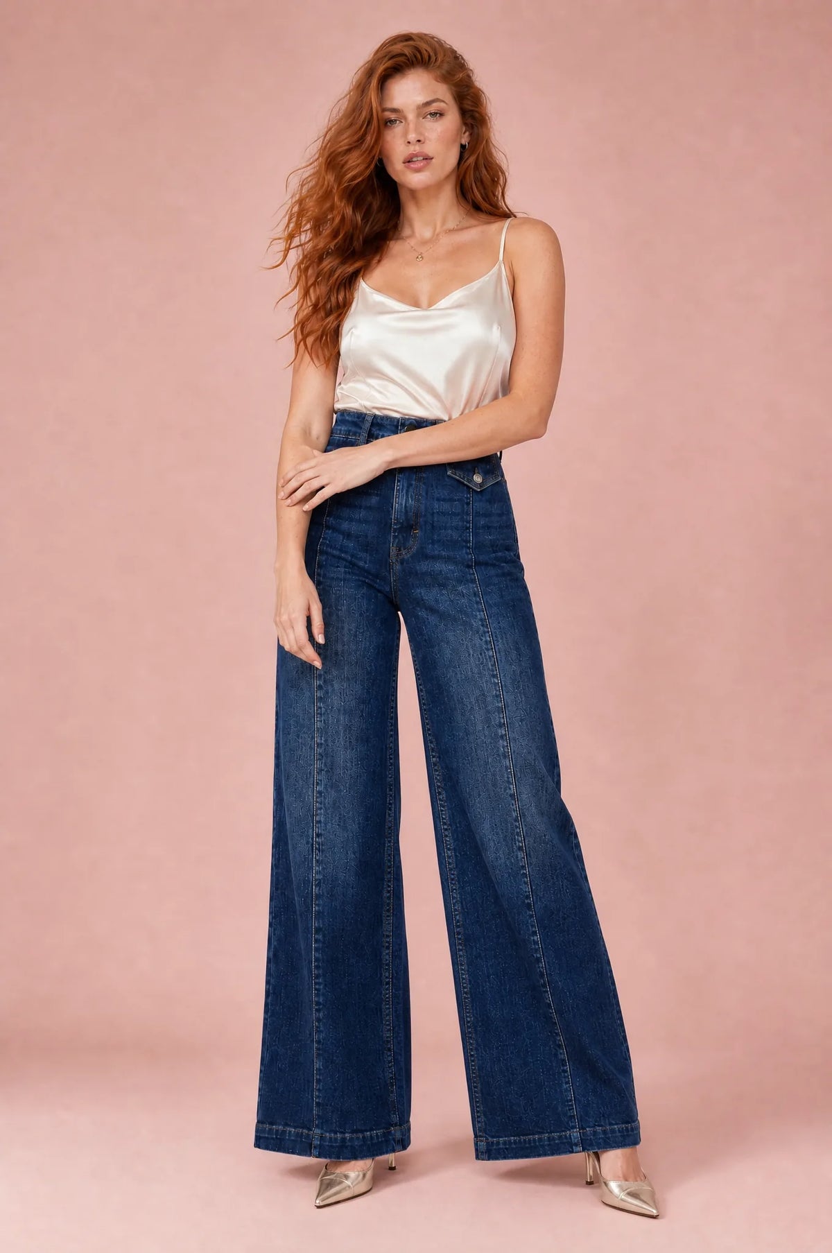 Isaure | Jean taille haute coupe large