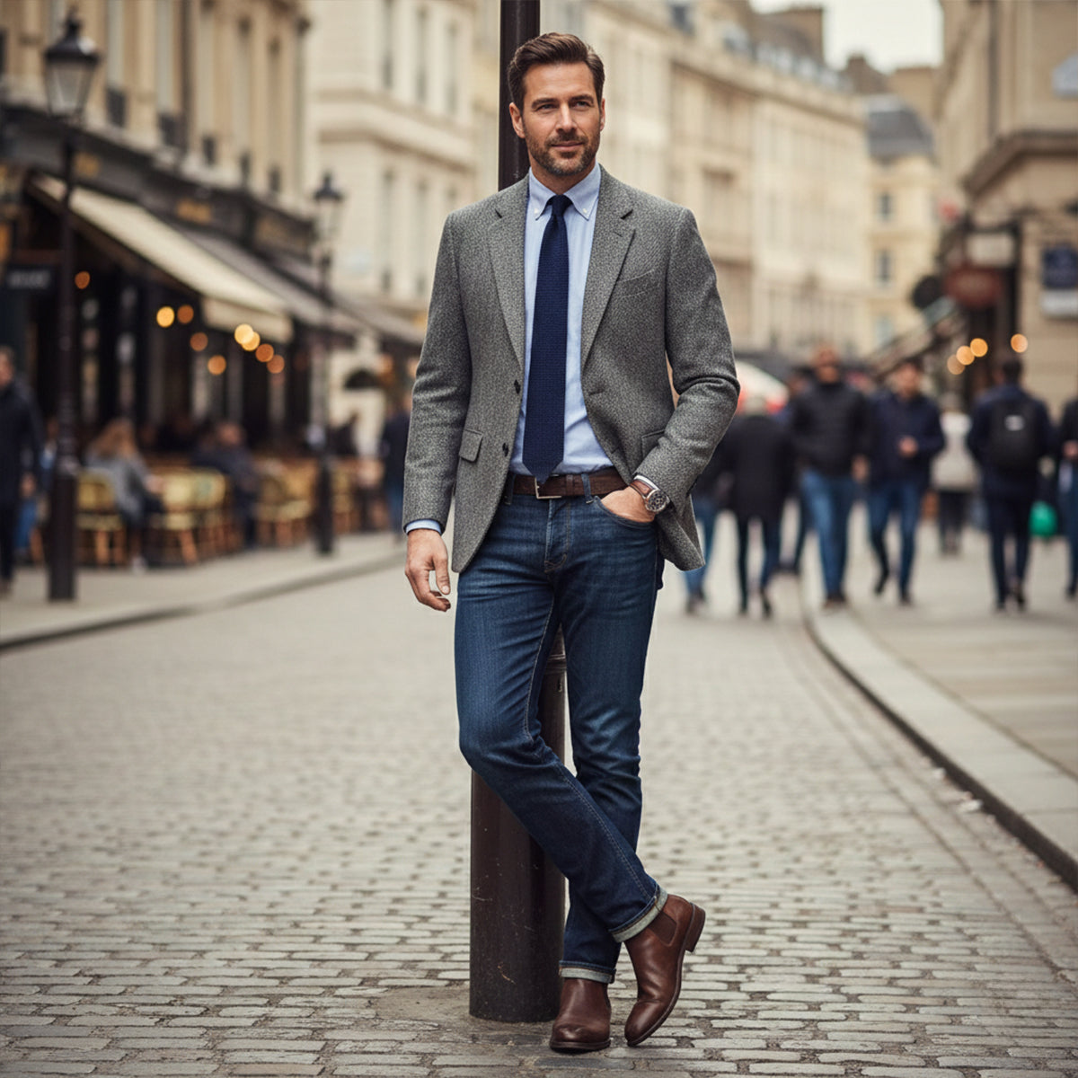 Cyprien | Blazer tweed à chevrons