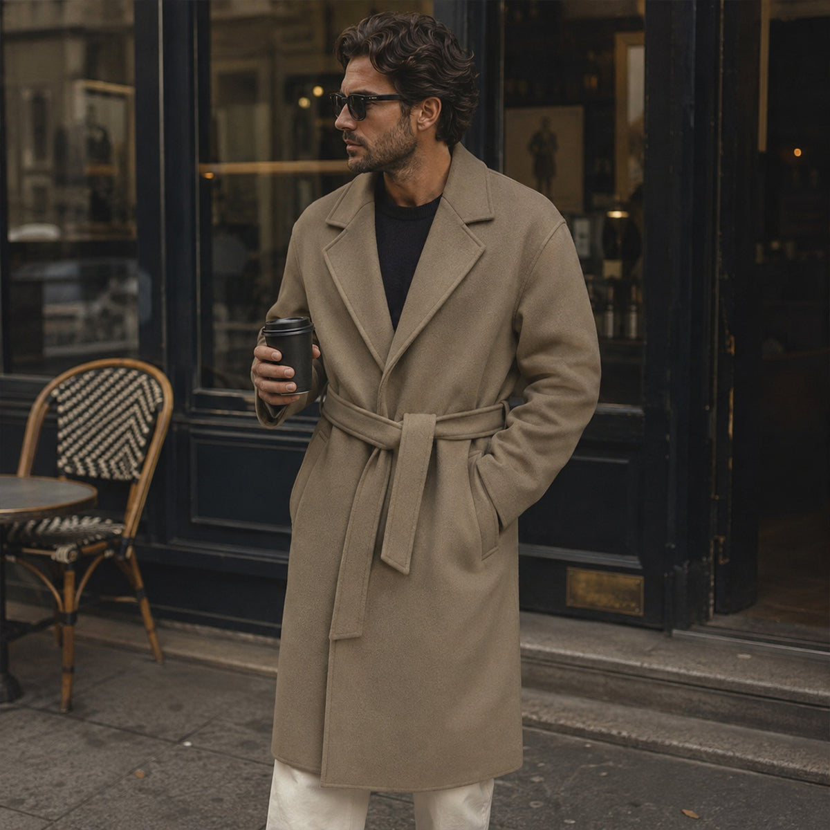 Antonin | Manteau portefeuille ceinturé