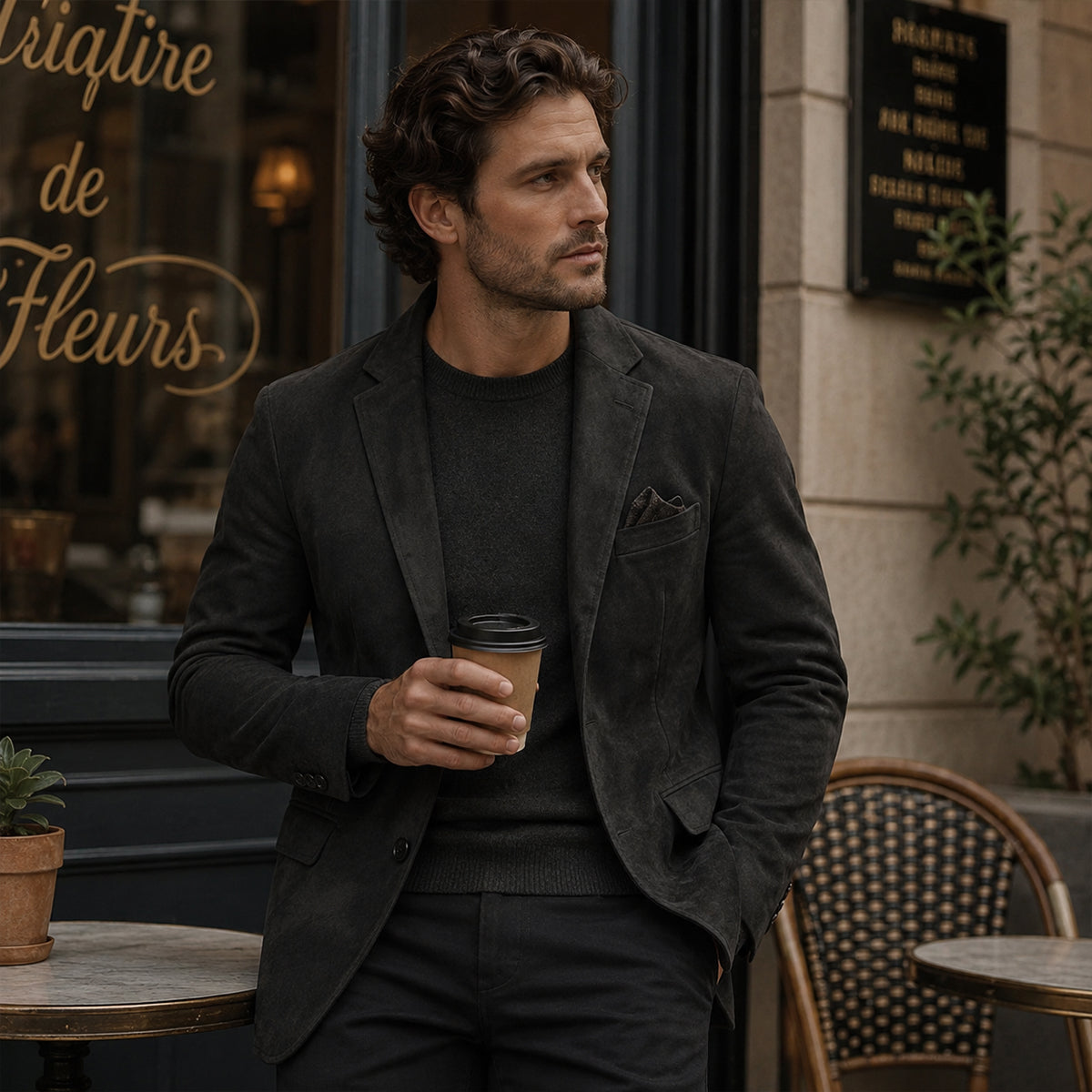 César | Blazer aspect suédine