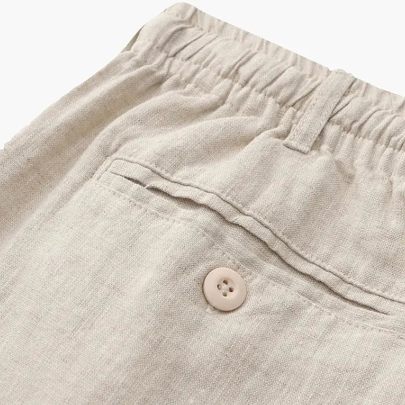 Médéric | Short tailleur lin et coton