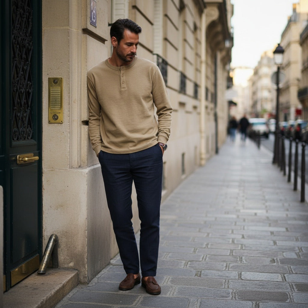 Grégory | Henley à manches longues