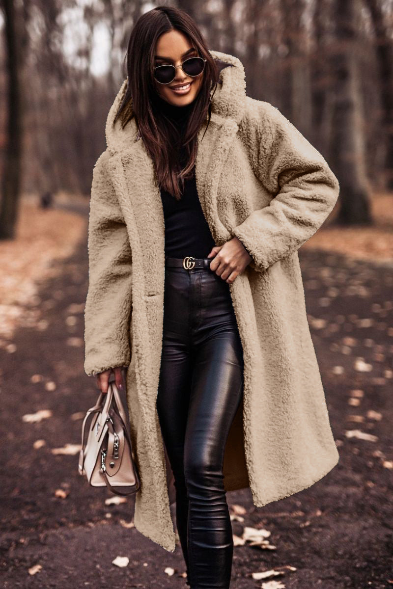Astrid | Manteau long en peluche