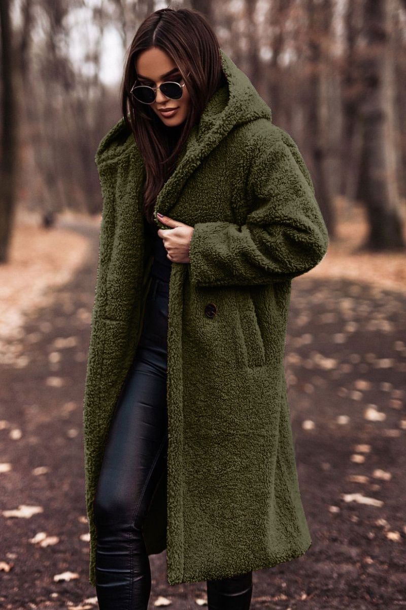 Astrid | Manteau long en peluche