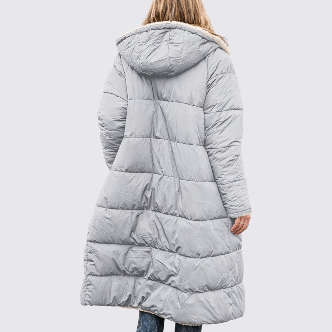 Angèle | Manteau matelassé doublé sherpa