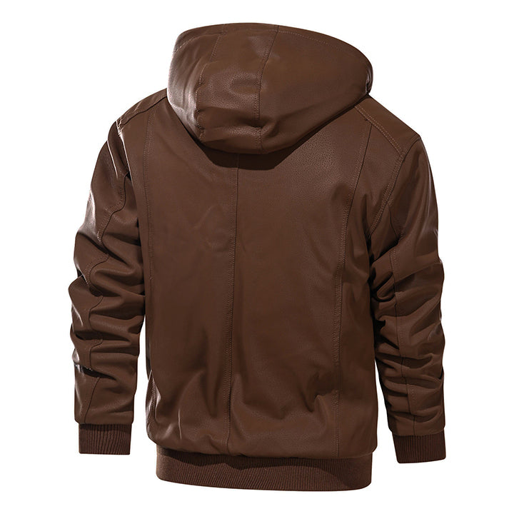 Adrien | Veste effet cuir à capuche