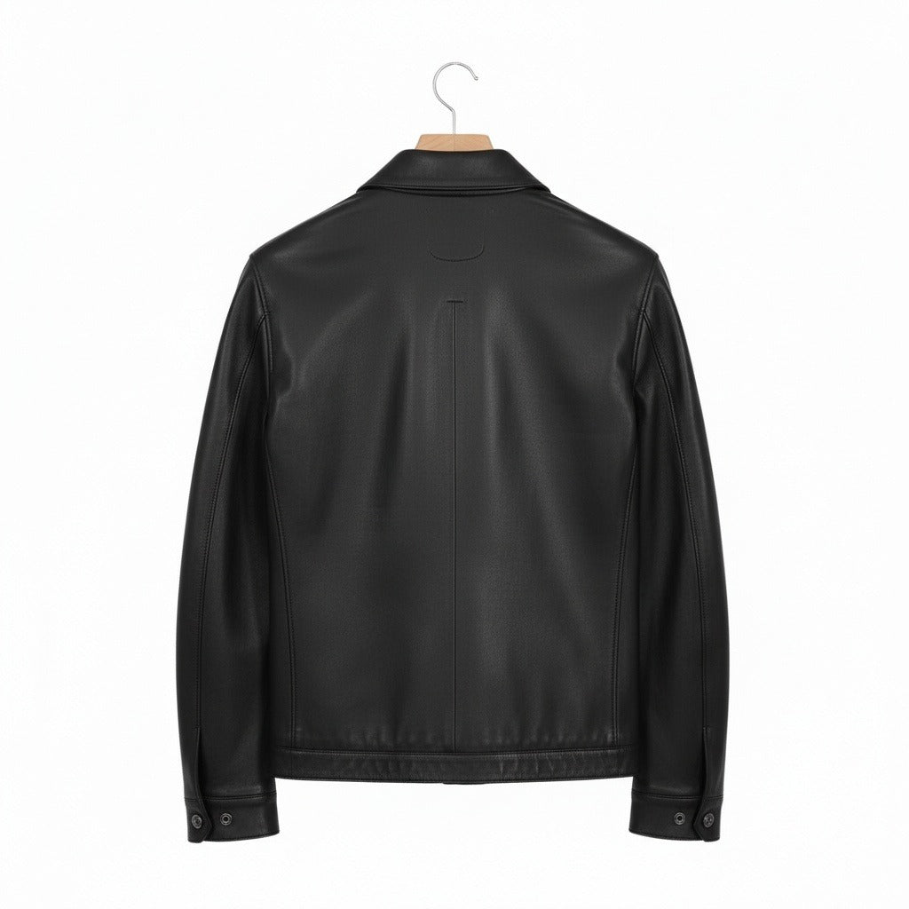 Bérenger | Harrington aspect cuir lisse