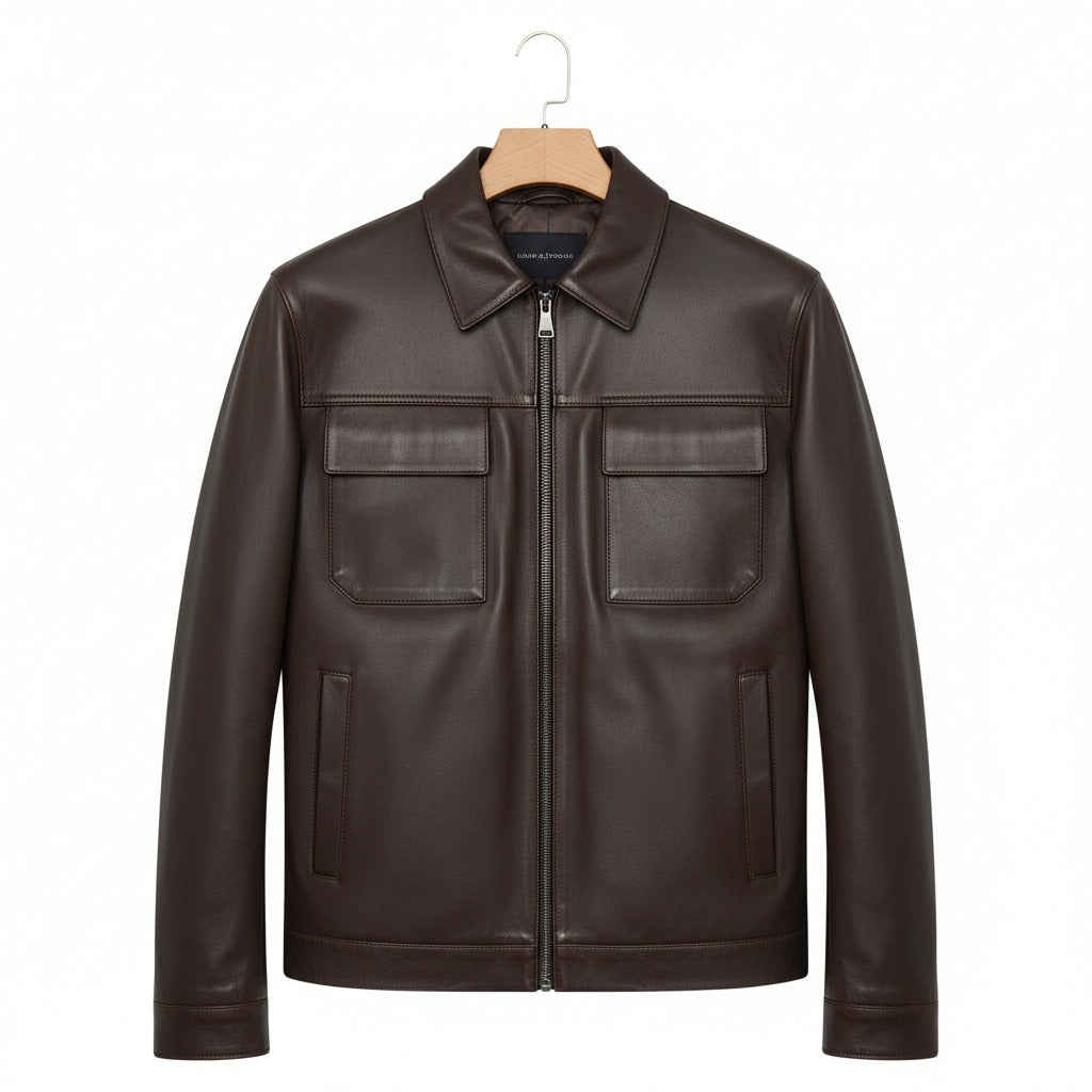 Balthazar | Harrington aspect cuir souple