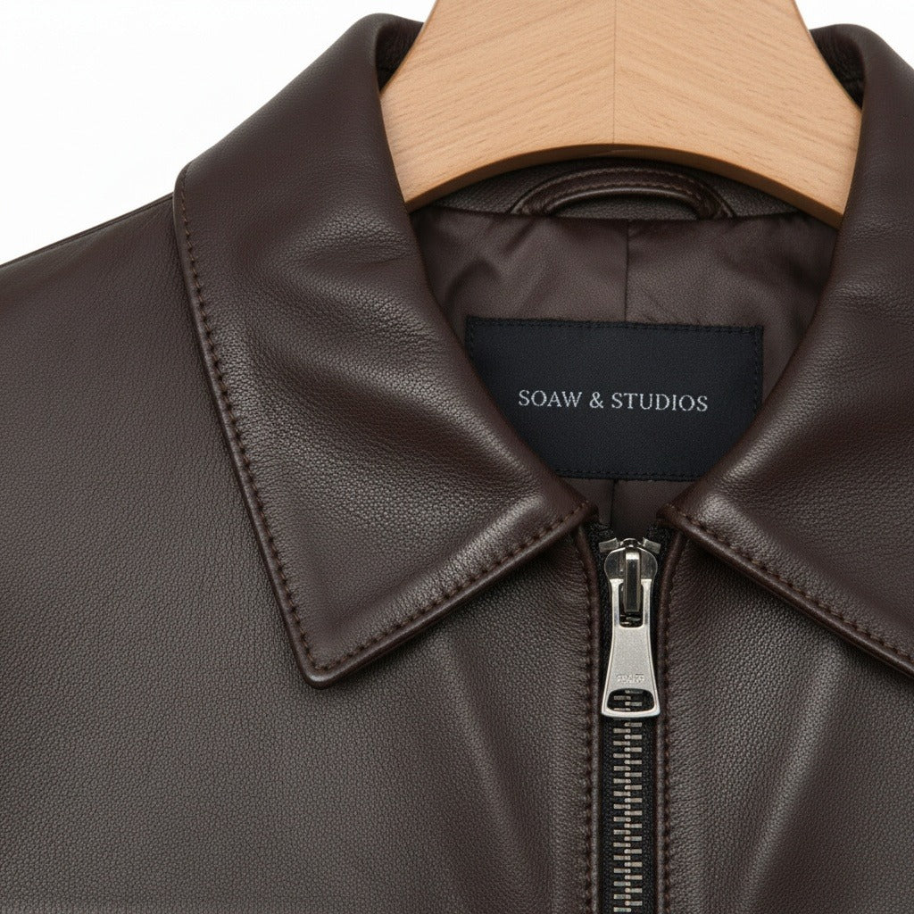 Balthazar | Harrington aspect cuir souple