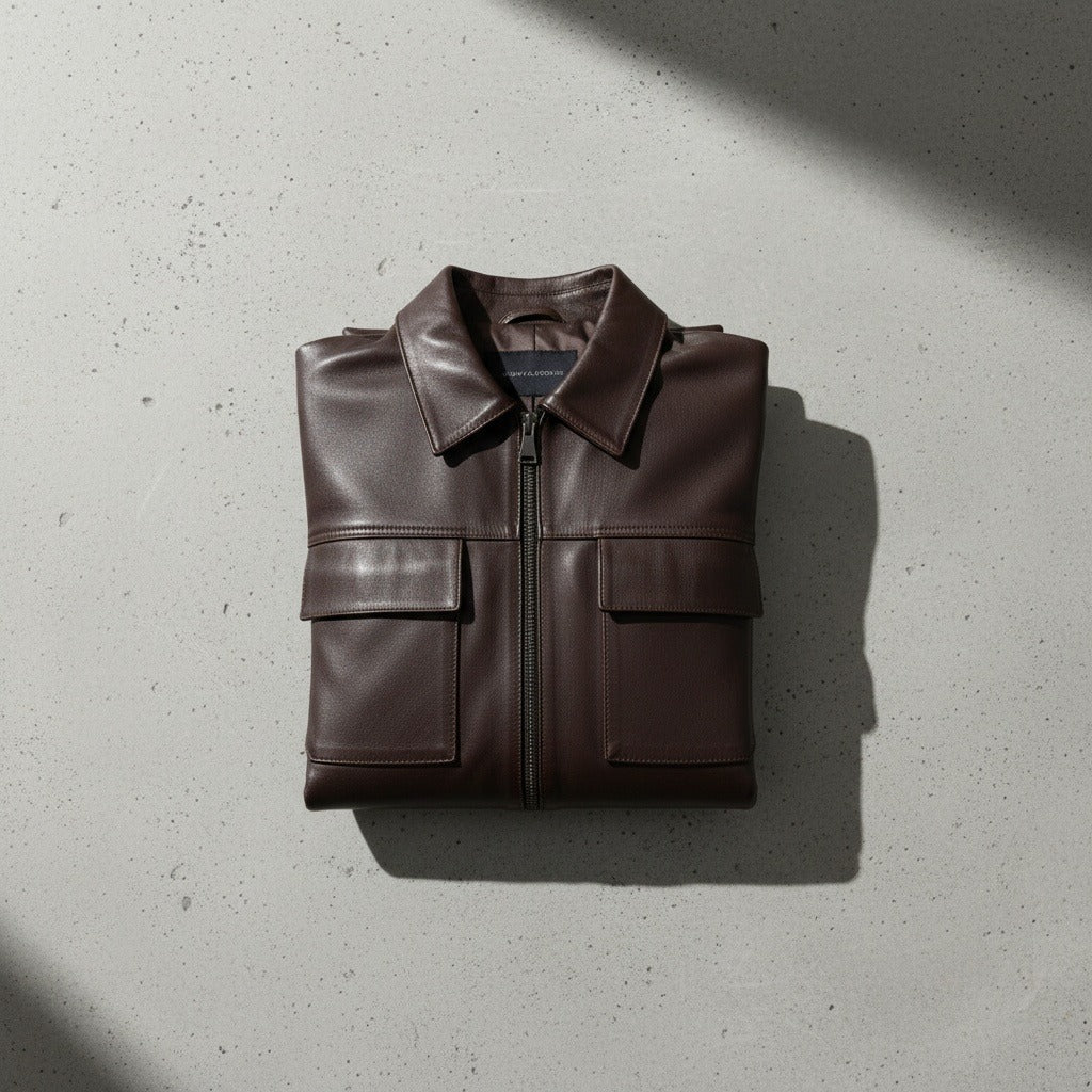 Balthazar | Harrington aspect cuir souple