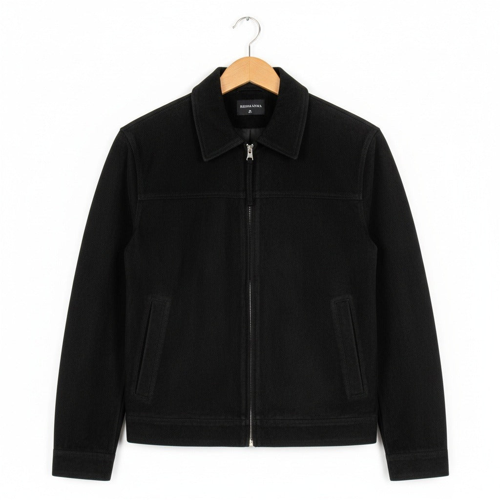 Brice | Harrington aspect daim col boutonné