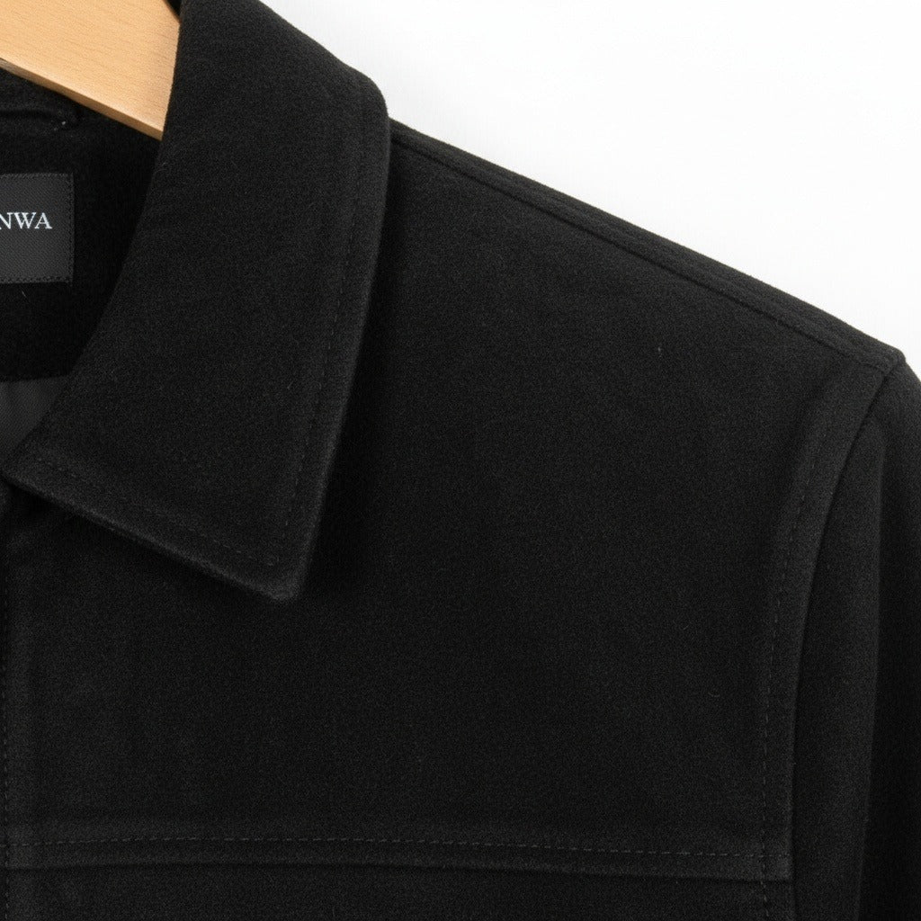 Brice | Harrington aspect daim col boutonné