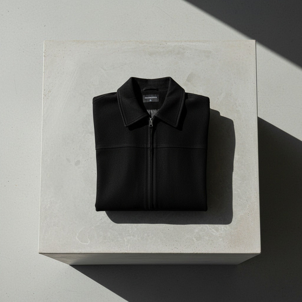 Brice | Harrington aspect daim col boutonné