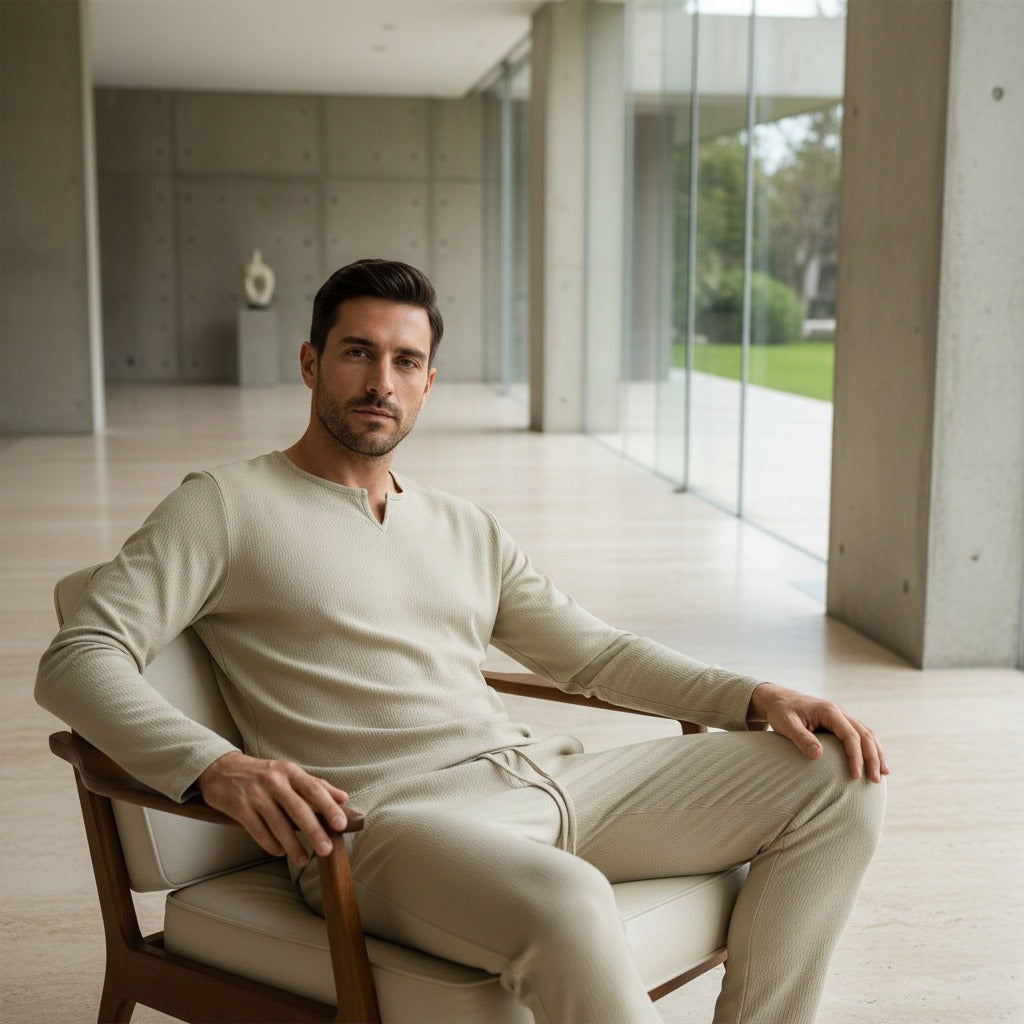 Léonard | Henley et pantalon en lin