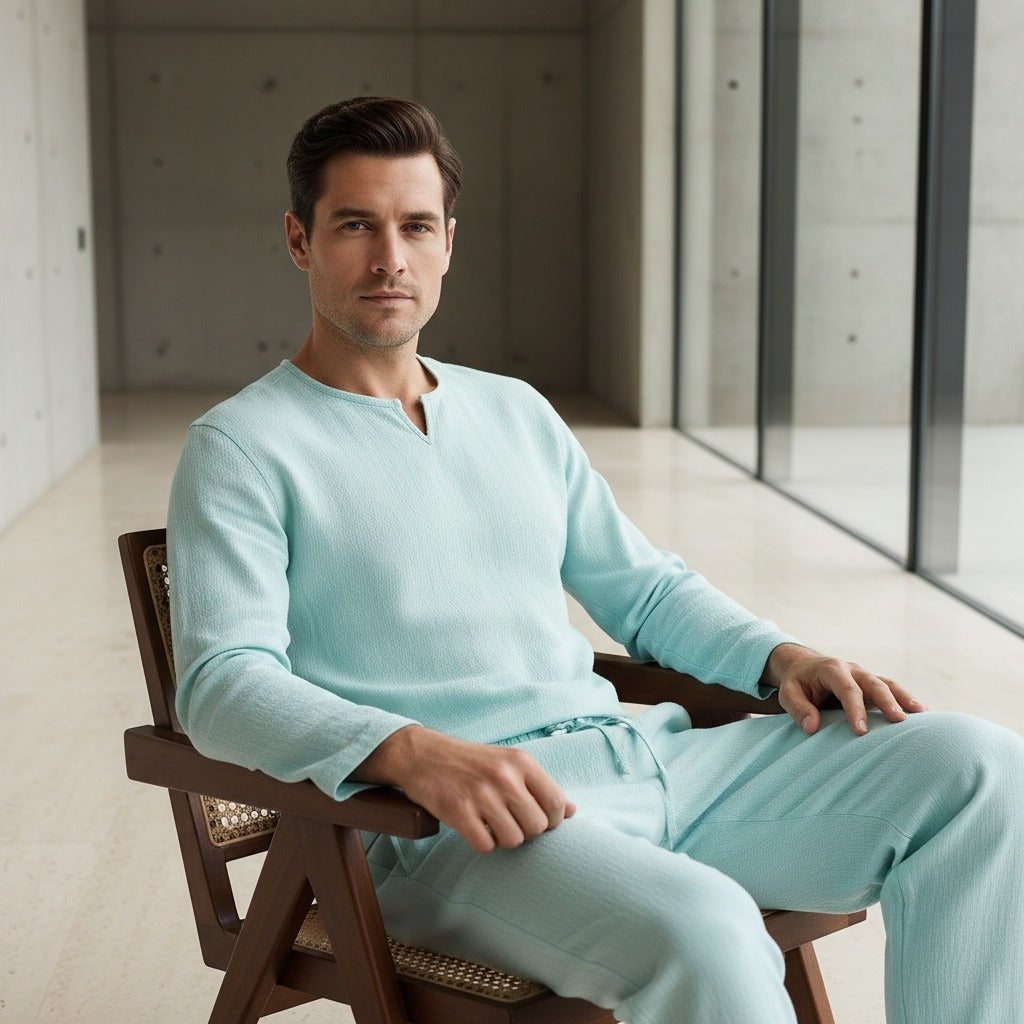 Léonard | Henley et pantalon en lin