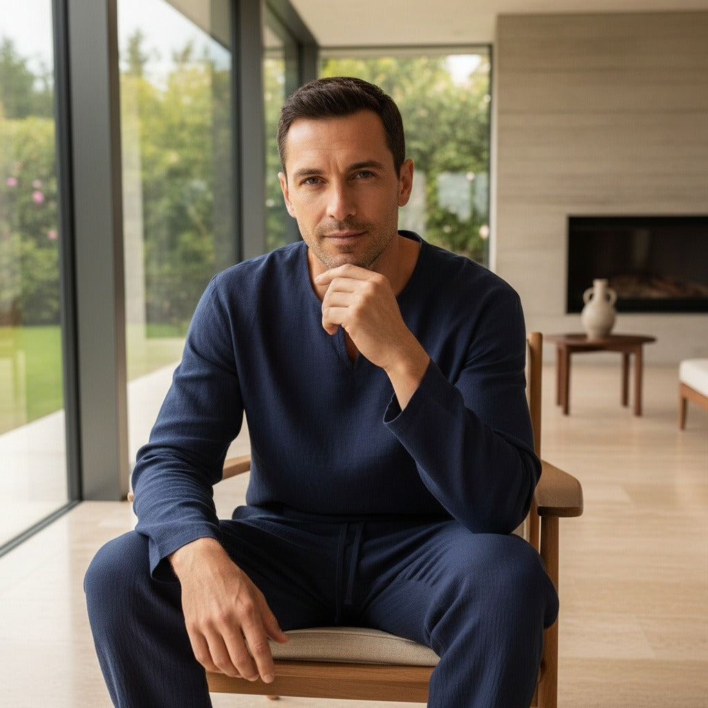 Léonard | Henley et pantalon en lin