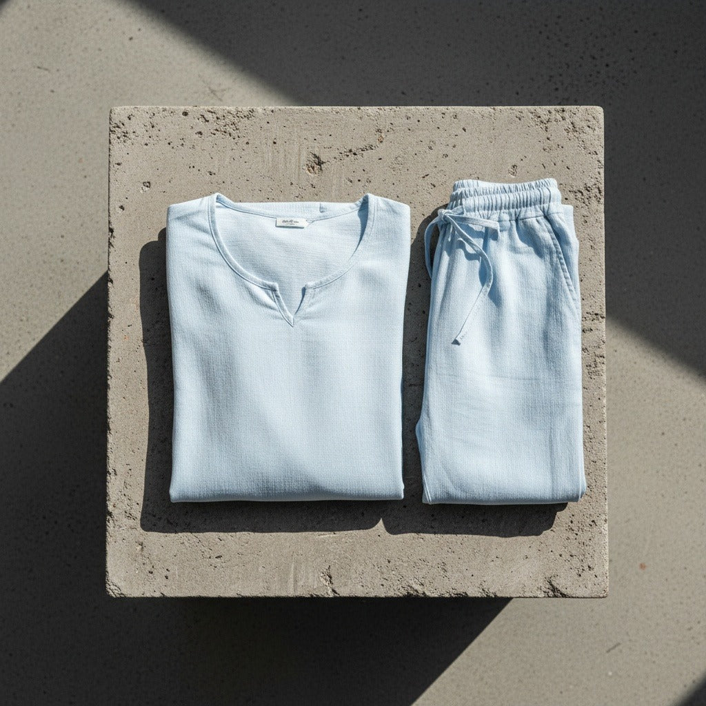 Léonard | Henley et pantalon en lin