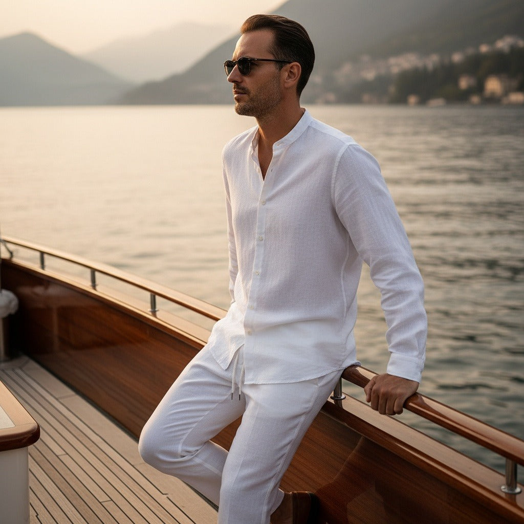 Lionel | Chemise et pantalon en lin