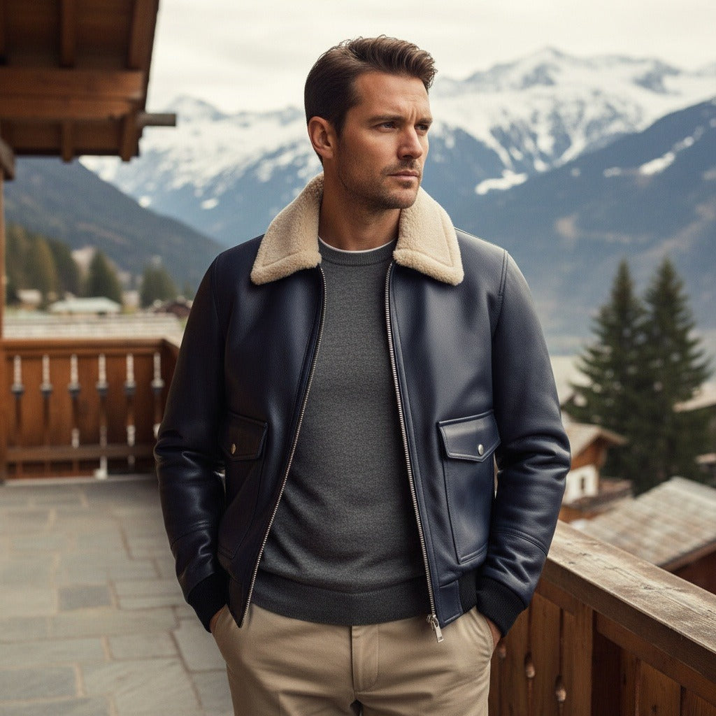 Barthélemy | Blouson aviateur col chemise