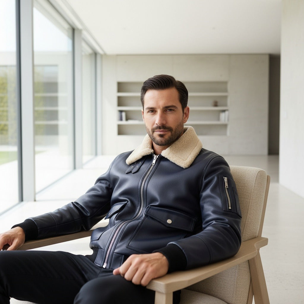 Barthélemy | Blouson aviateur col chemise