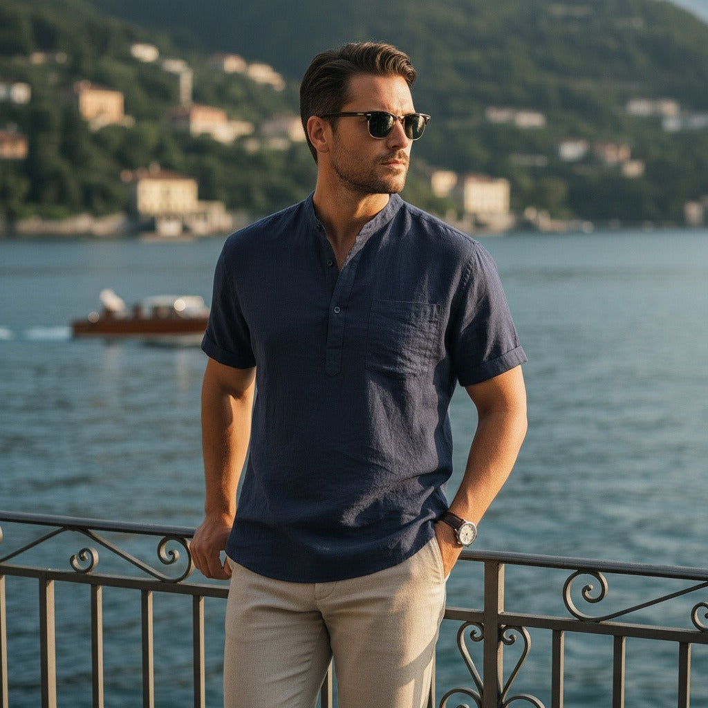 Guy | T-shirt en lin décontracté