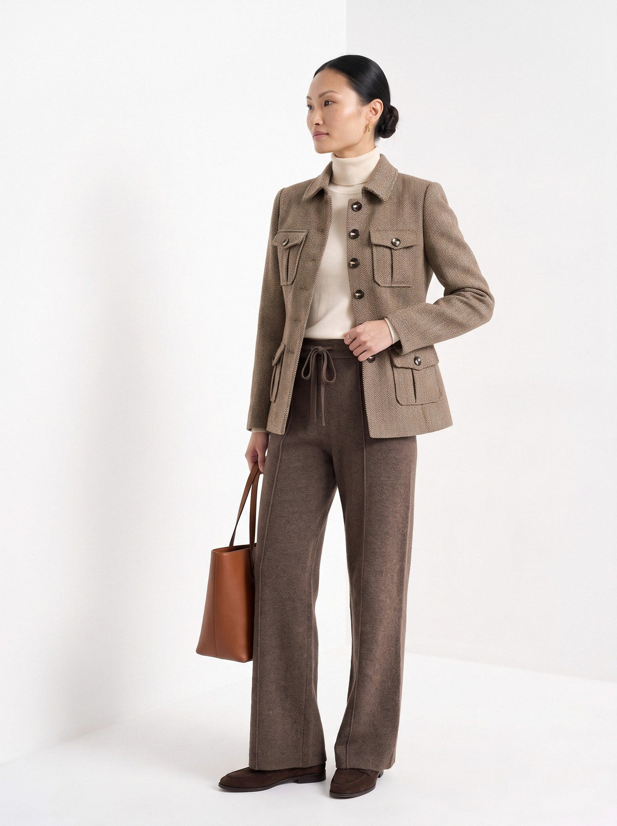Bettina | Veste à chevrons quatre poches