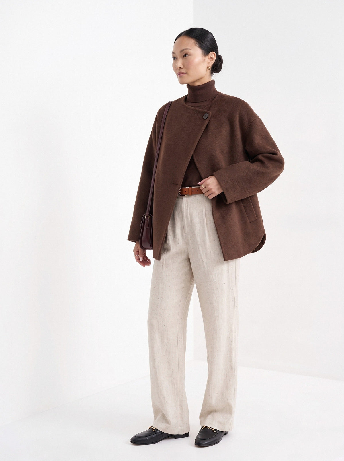 Bénédicte | Veste courte sans col