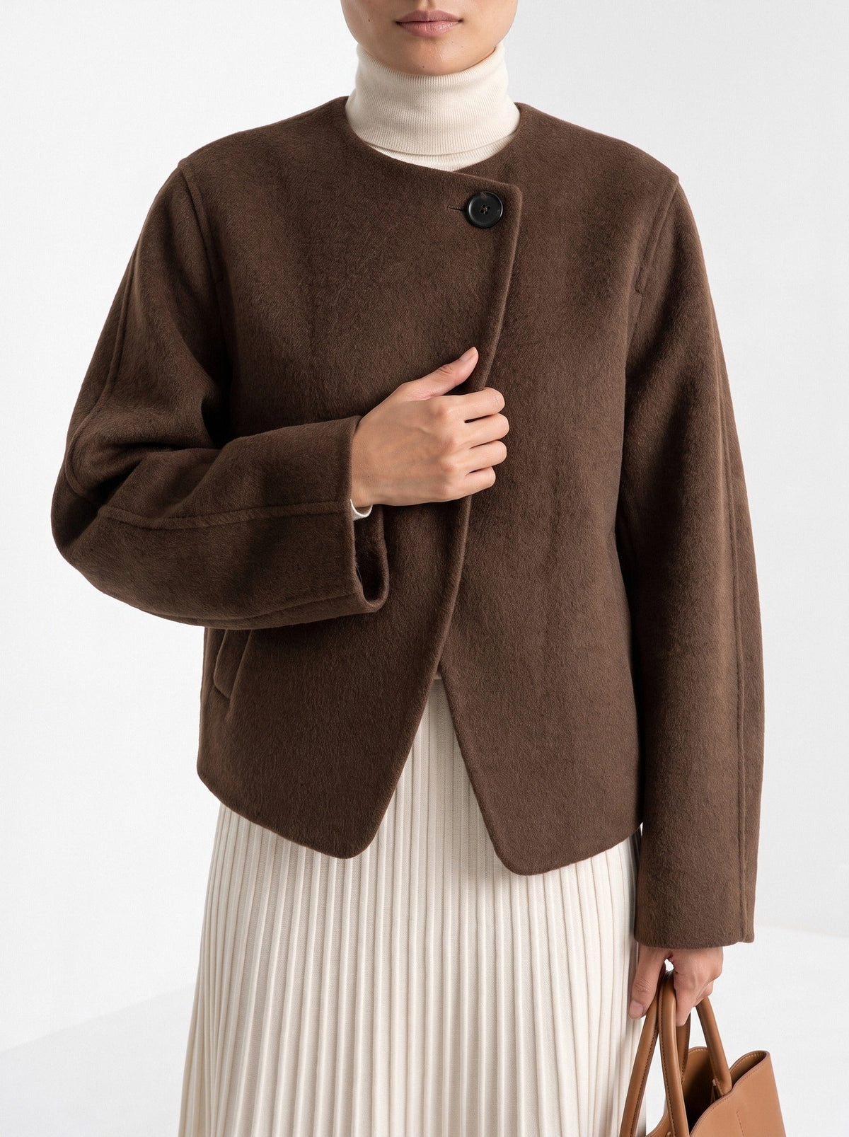 Bénédicte | Veste courte sans col