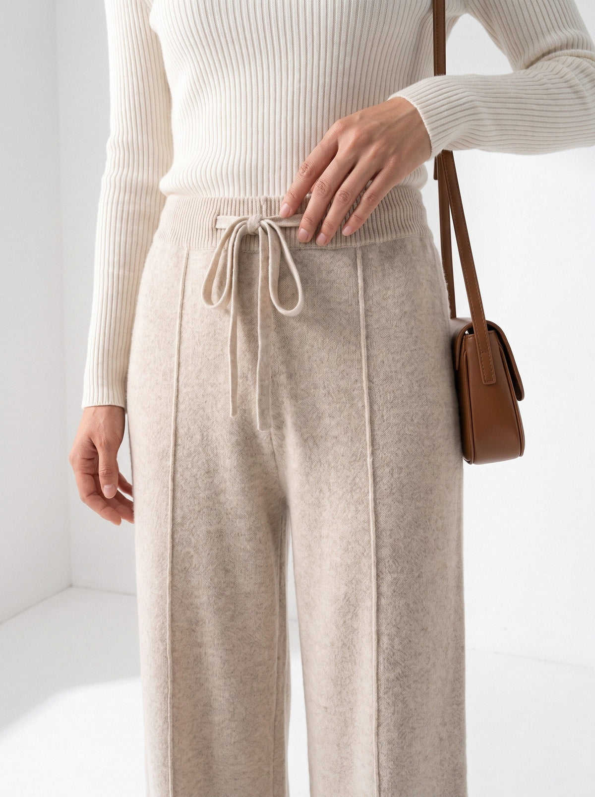 Ghislaine | Pantalon large en maille