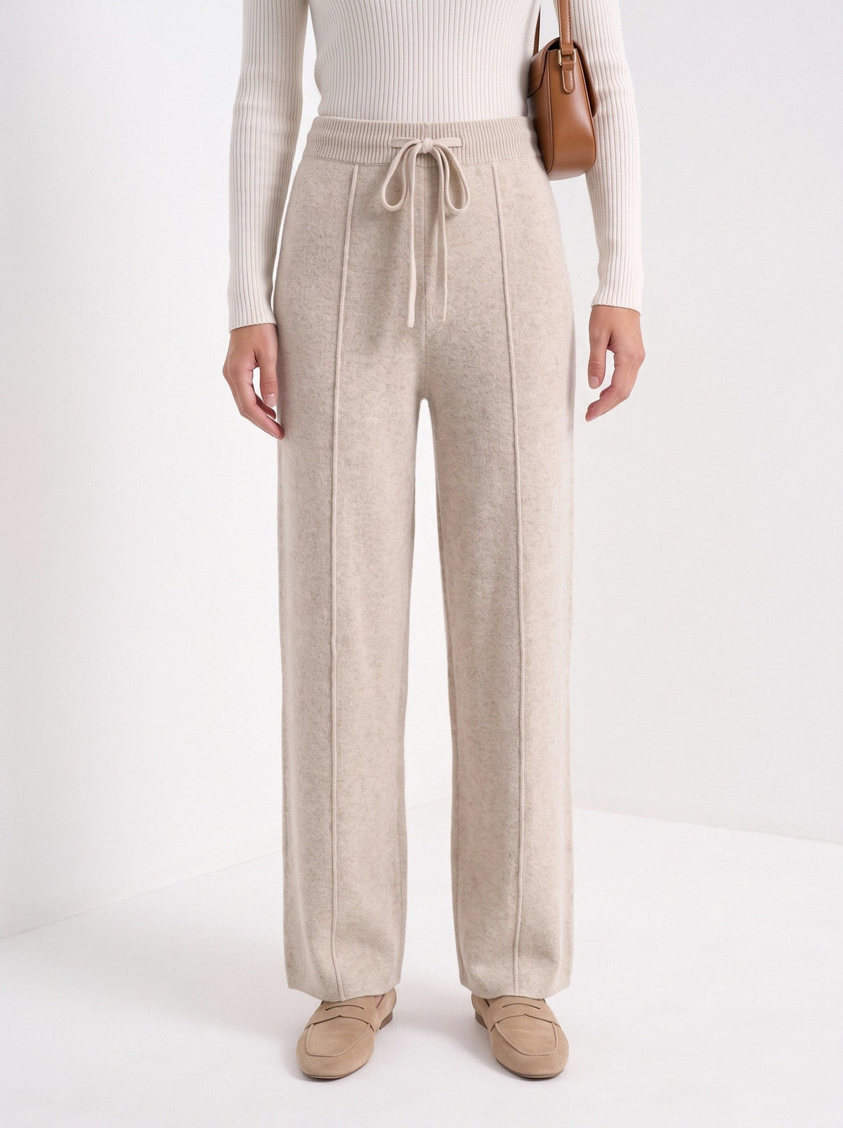 Ghislaine | Pantalon large en maille
