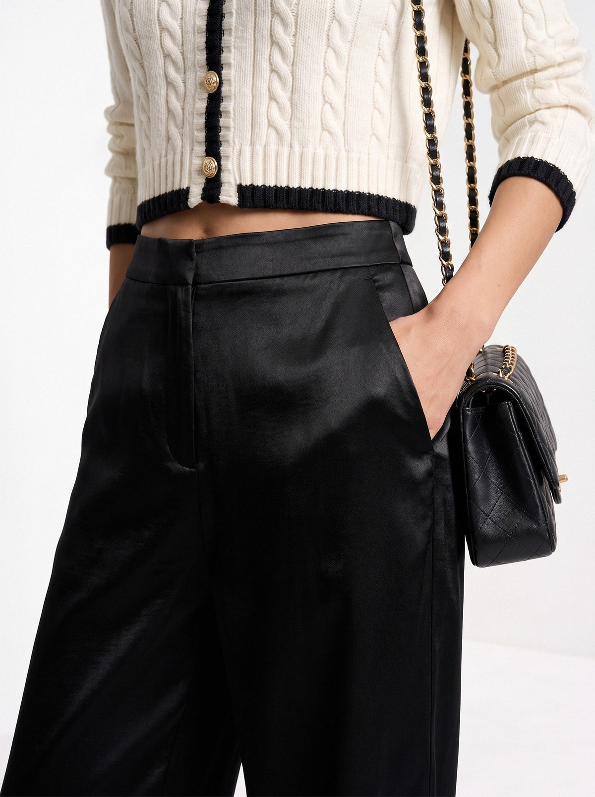 Gisèle | Pantalon fluide en satin