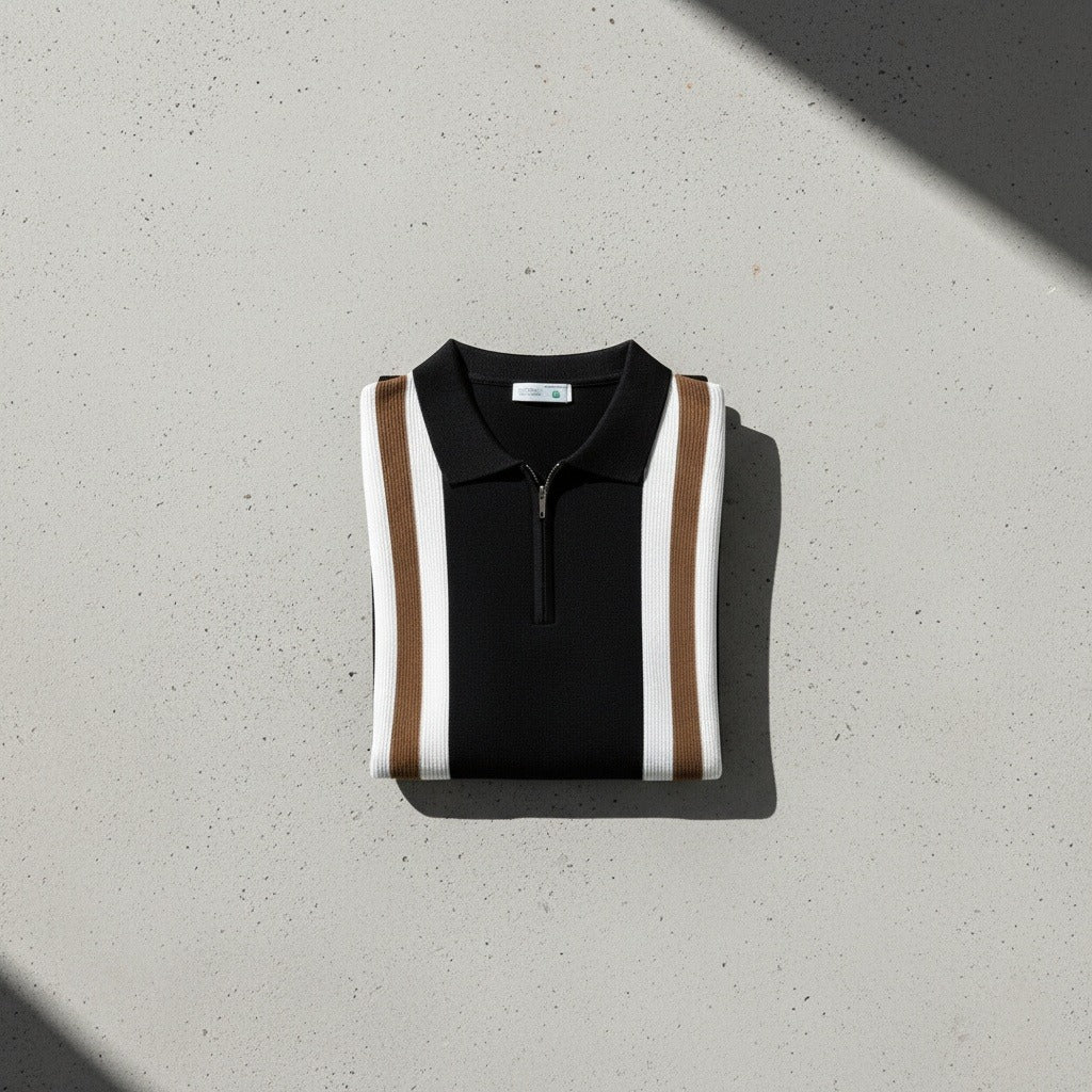 Francis | Polo zippé à col montant
