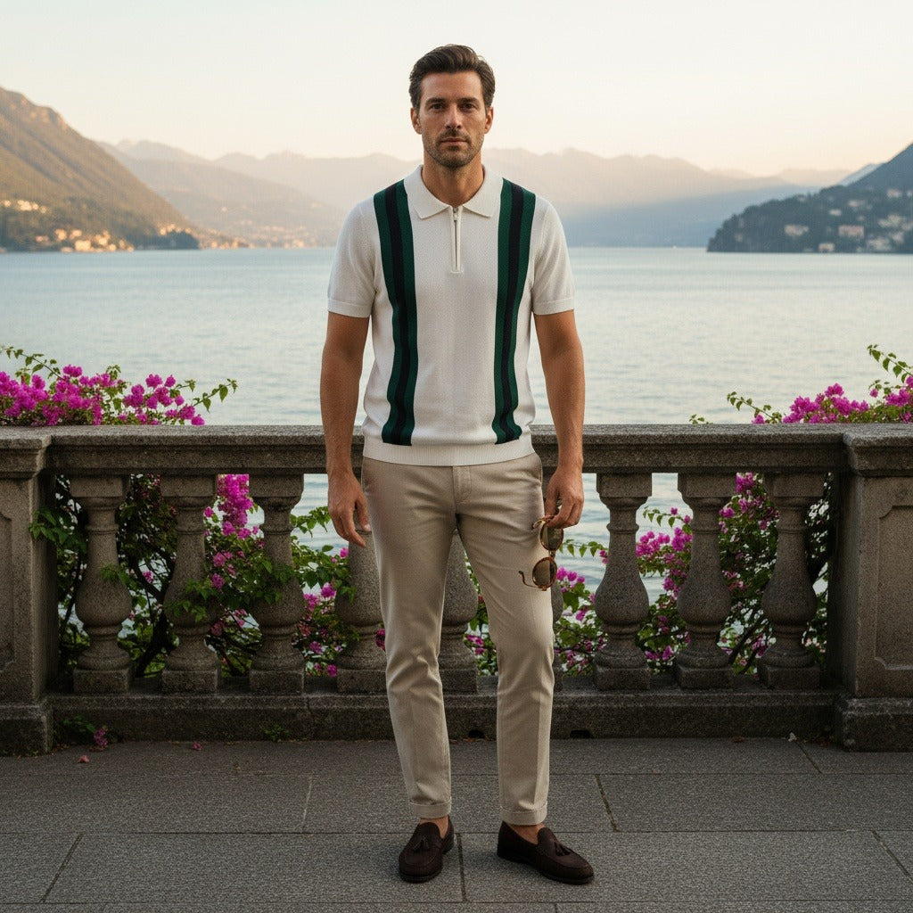 Francis | Polo zippé à col montant