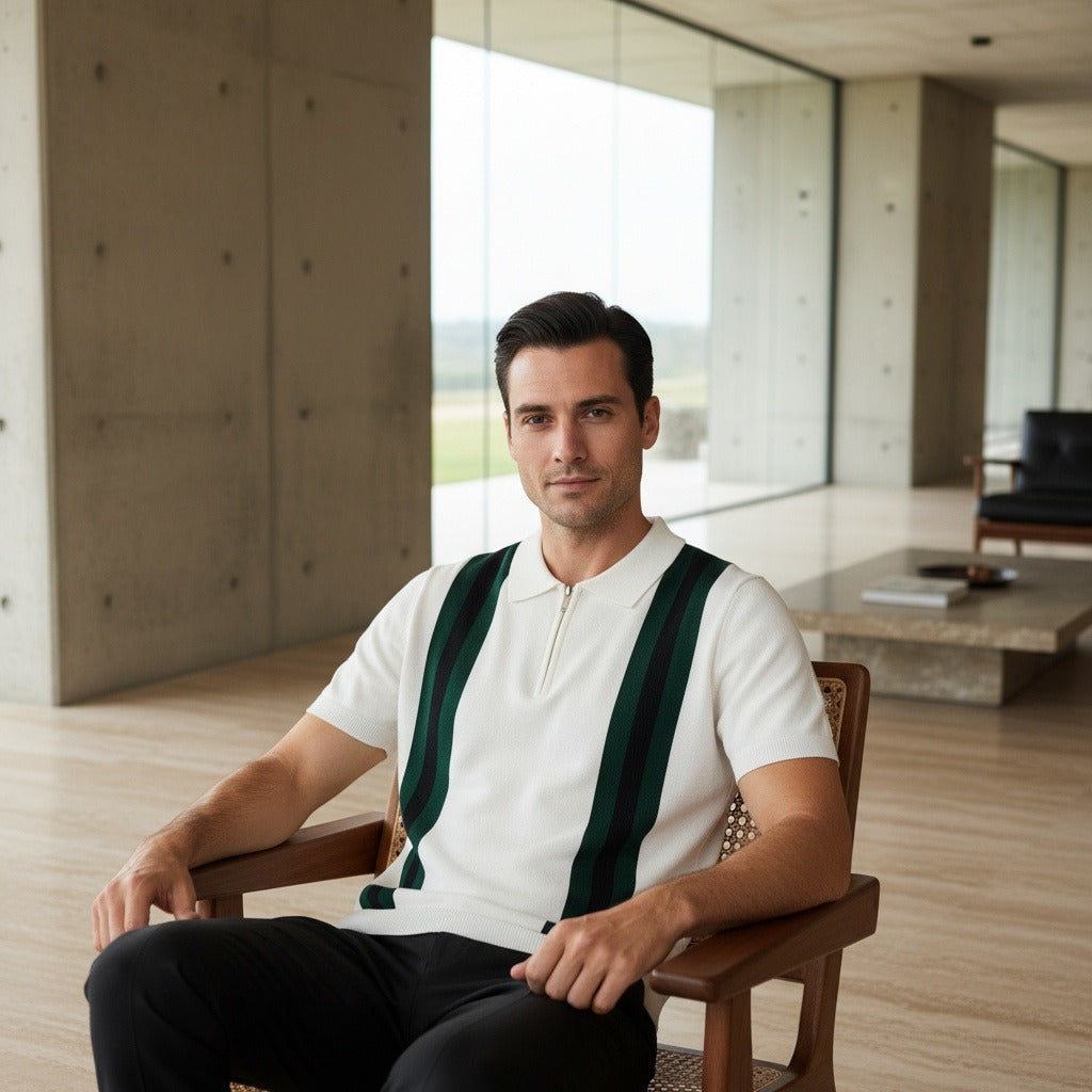 Francis | Polo zippé à col montant