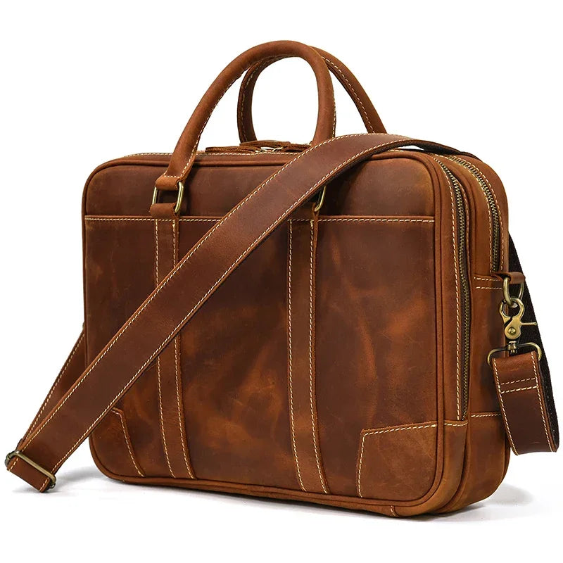 Zacharie | Porte-documents cuir pleine fleur